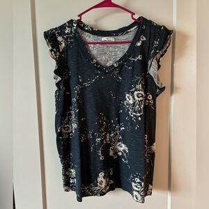 Maurices Blue and White Top